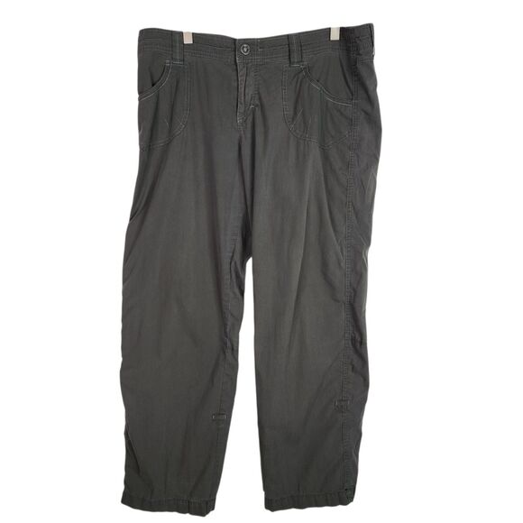 Kuhl Pants - KUHL Pants Womens 14 Regular Green Convertible Hiking Roll Up Capris Pants
